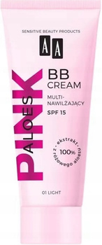 AA Aloes Pink Multinawilżający Lekki Krem BB Do Twarzy SPF15 01 Light 30ml