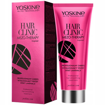 Yoskine Hair Clinic Mezo Zabieg Wygładzający Włosy Efekt Laminacji 200ml