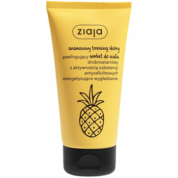 Ziaja Ananasowy Trening Skóry Sorbet Drobnoziarnisty Peeling Do Ciała 160ml