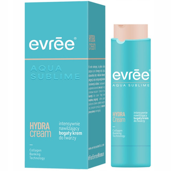 Evree Aqua Sublime Nawilżający Bogaty Krem Do Twarzy z Niacynamidem 45ml