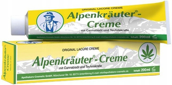 Lacure Alpenkrauter Creme Emulsja z Czarcim Pazurem i Olejem Konopnym 200ml