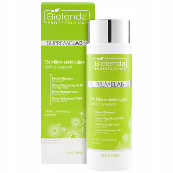 Bielenda Professional Supremelab Sebio Derm Kwasowy Tonik Do Twarzy 200ml