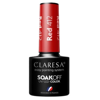 Claresa Lakier Hybrydowy Red 412 5g