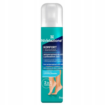 NIVELAZIONE Antyperspirant do stóp z jedwabiem 2w1
