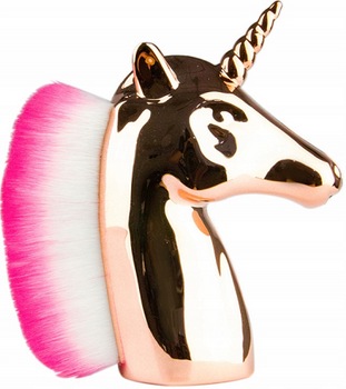 Pędzel Kabuki Do Pudru Różu Zloty Jednorożec