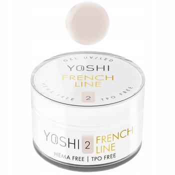 Yoshi French Line Budujący Samopoziomujący Żel Do Paznokci UV LED No 2 50ml