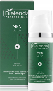 Bielenda Professional Men Detox 2w1 Nocny Krem Booster Niedoskonałości 30ml