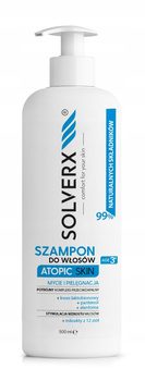 SOLVERX Atopic Skin Szampon Do Włosów Mycie i Pielęgnacja Pompka 500ml