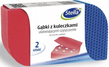 Stella Gąbki z Kulkami Ułatwiające Czyszczenie x 2