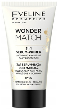 Eveline Wonder Match Baza Pod Makijaż 3w1 Serum Pielęgnacja SPF20