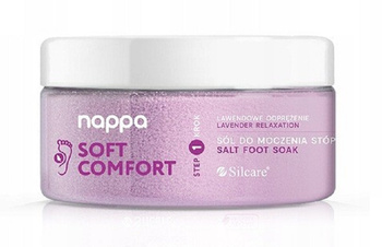 Silcare Nappa Soft Comfort Odprężająca Sól Do Moczenia Stóp Lawenda 400g