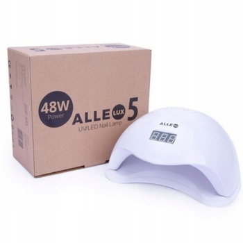 Lampa Alle Lux 5 Do Paznokci Hybrydowych Żelowych 24 Diody LED/UV 48W