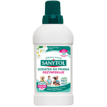Sanytol Dezynfekujący Dodatek Płyn Do Prania Zapach Białych Kwiatów 500ml