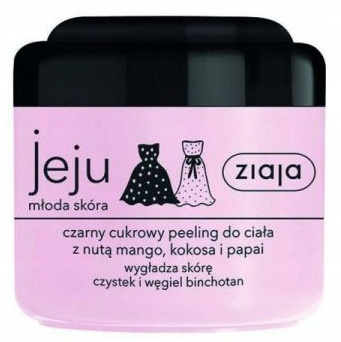 Ziaja Jeju Młoda Skóra Peeling Cukrowy Wygładza Mango Kokos Papaja 200ml