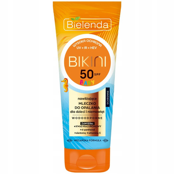 Bielenda Bikini Baby Wodoodporne Mleczko Do Opalania Dla Dzieci SPF50 100ml