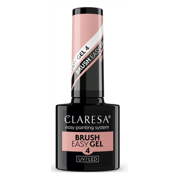 Claresa Easy Brush Gel Żel Do Paznokci w Pędzelku 4 Średni Beż Nude 5g