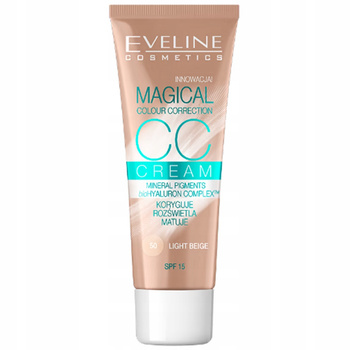 Eveline Magical Krem CC Matujący Podkład Do Twarzy Light Beige SPF 15 30ml