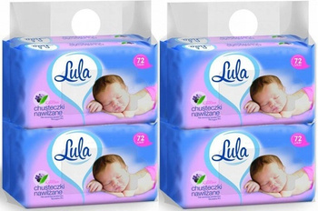 LULA Chusteczki Nawilżane Alantoina 4 x 72 szt