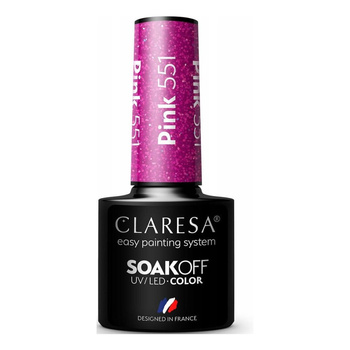 Claresa Lakier Hybrydowy Pink 551 5g