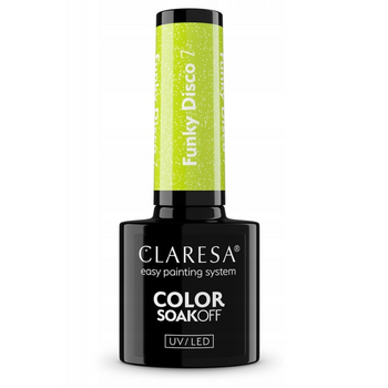 Claresa Lakier Hybrydowy Funky Disco 7 Lime Light  5g
