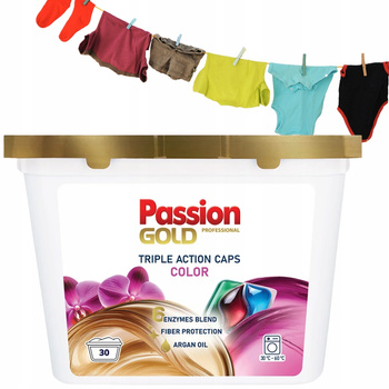 Passion Gold Color Triple Action Kapsułki Do Prania Kolorowego 30 szt