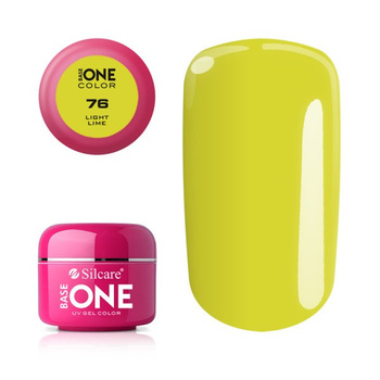 Silcare Base One Żel UV 76 Light Lime Żółty 5g
