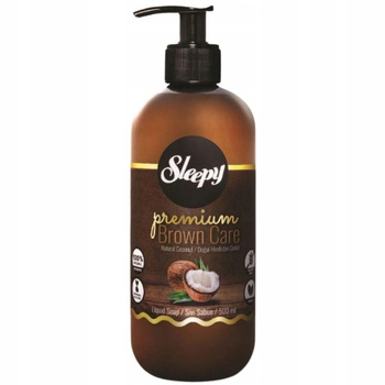 Sleepy Premium Brown Care Mydło W Płynie Kokos Migdał Olej Arganowy 500ml