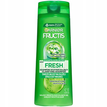 Garnier Fructis Szampon Do Włosów Przetłuszczających Się Fresh Ogórek 400ml