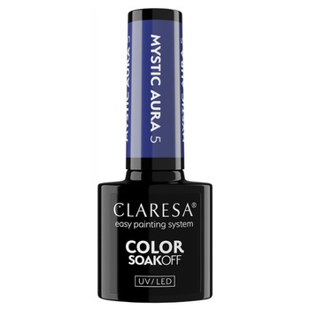 Claresa Lakier Hybrydowy Do Paznokci Klasyczny Granatowy Mystic Aura 5 5g