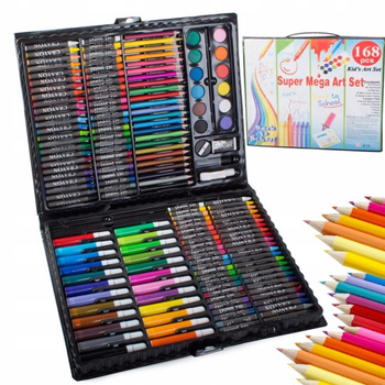 CoolStaff Zestaw 168 Przyborów Plastycznych Do Malowania Artystyczny Dla Dzieci