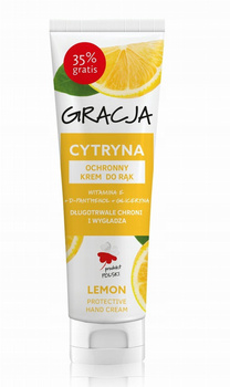 Gracja Krem Ochronny Do Rąk Cytryna Witamina E Długotrwale Chroni i Wygładza 100ml