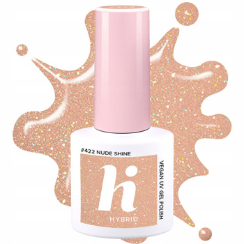 Hi Hybrid Lakier Hybrydowy Do Paznokci 422 Nude Shine Błyszczący Nudziak