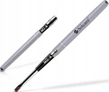 Silcare Pędzelek Do Żelu Profesjonalny #04 Szary