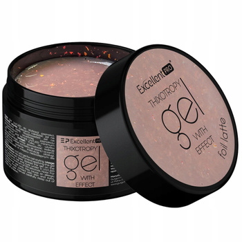Excellent PRO Thixo Budujący Żel Do Paznokci z Folią Beżowy Foil Latte 15g