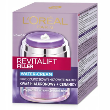 Loreal Revitalift Filler Watercream Wygładzający Krem Na Dzień i Na Noc