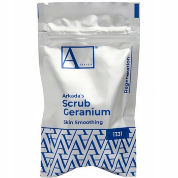 Arkada Oczyszczający Peeling Cukrowy z Pestkami Moreli Olejek Geranium 3g