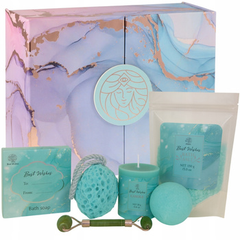 Aurora Zestaw Prezentowy Kosmetyków Świeca Roller SPA Dla Kobiety Frezja