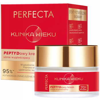 Perfecta Klinika Wieku Peptyd Wygładzający Krem Do Twarzy Na Dzień 70+ 50ml
