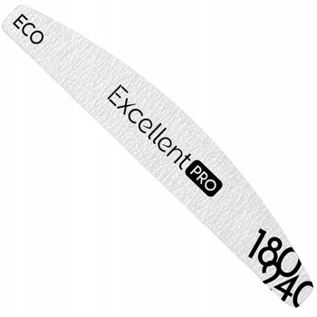 Excellent PRO ECO Pilnik Do Paznokci Łódka Zebra Uniwersalny 5mm 180/240