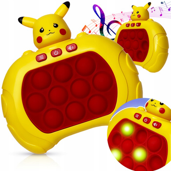 CoolStaff Gra Dla Dzieci Pop It Elektroniczna Zręcznościowa Pika Pika Pikaczu Dźwięk