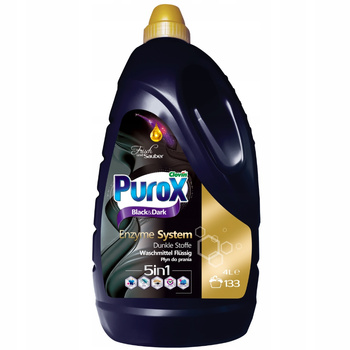 Purox Enzyme System 5w1 Płyn Do Prania Czarnego i Ciemnego 133 Cykle 4L