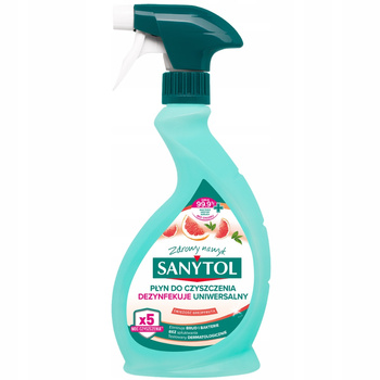 Sanytol Uniwersalny Płyn Do Dezynfekcji i Czyszczenia Grejpfrut 500ml