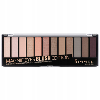 Rimmel Magnif Eyes Paleta Cieni Do Powiek Nude Róż Blush Edition 12 Odcieni