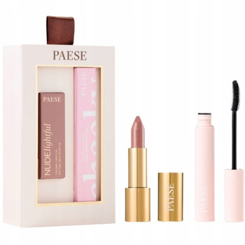 Paese Cheeky Nude Look Zestaw Prezentowy Damski Tusz Do Rzęs Pomadka Do Ust