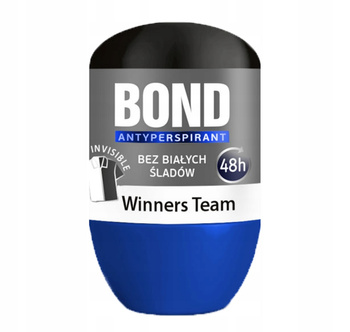 Bond Winners Team Antyperspirat Roll-On Bez Białych Śladów 48h Ochrony 50ml