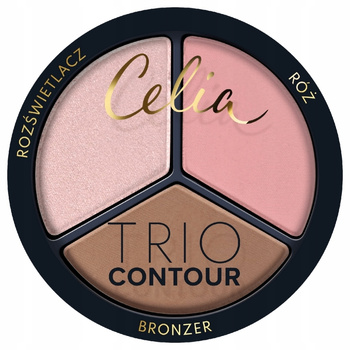 Celia Trio Contour Wielofunkcyjny Zestaw Do Konturowania Twarzy w Pudrze 03