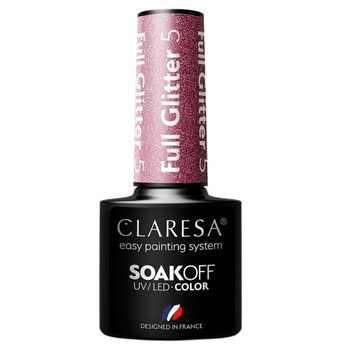 Claresa Lakier Hybrydowy Full Glitter 5 5g