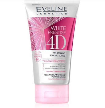 Eveline White Prestige 4D Wybielający Oczyszczający Peeling Do Twarzy 150ml