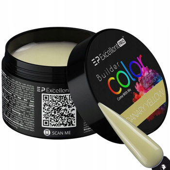 Excellent PRO Builder Color Budujący Żel Do Paznokci Canary Yellow 15g