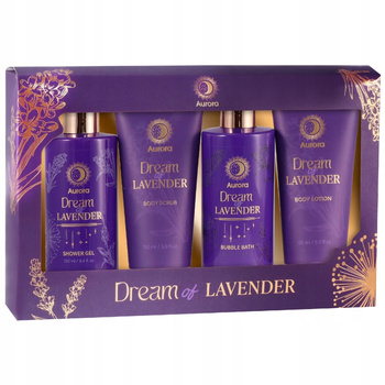 Aurora Lawendowy Zestaw Prezentowy 4 Kosmetyków Do Ciała Dla Kobiety Box